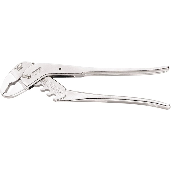 Waterpump plier, w.rapid adjustment L.255 1)mm max.jaw opening 52mm headhandles